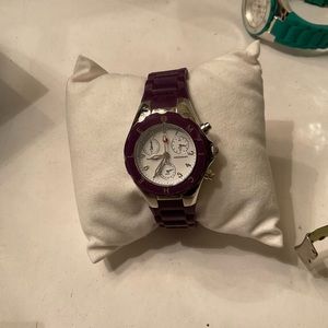 Michele SMALL face purple rubber band.